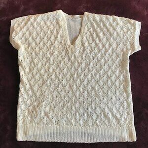 Vintage oversized knit vest